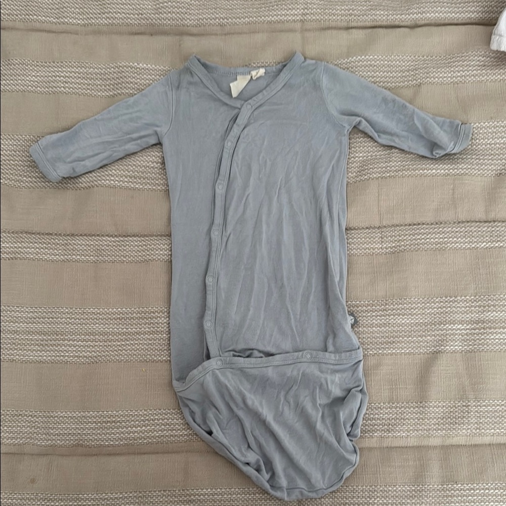 Kyte BABY Gray and Blue Nightgown Pajamas